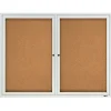 Quartet Cork Enclosed Board, Aluminum Frame, 3'H x 4'W (2364)