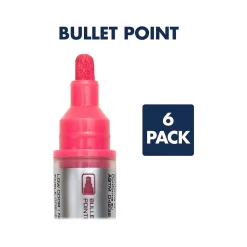 Quartet Dry Erase Markers, White/Neon Pink/Neon Green/Neon Blue/Neon Yellow, 6/Pack (79559Q)