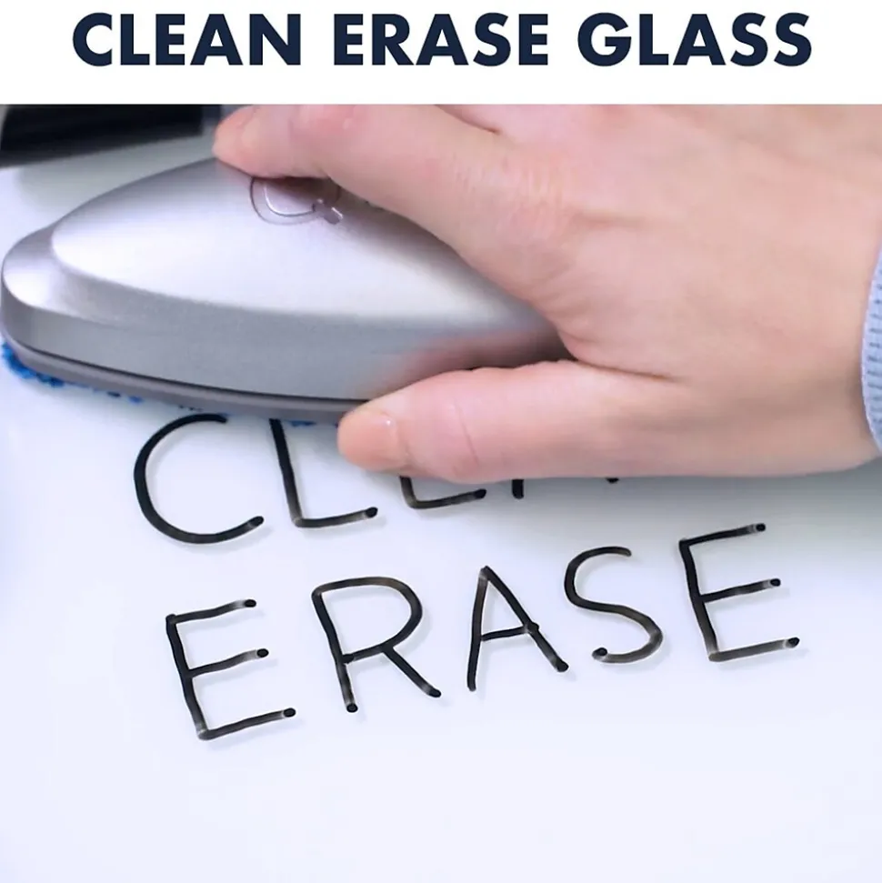 Quartet Glass Dry-Erase Desktop Easel, White Surface, Frameless, 9"W x 11"H (GDE119)