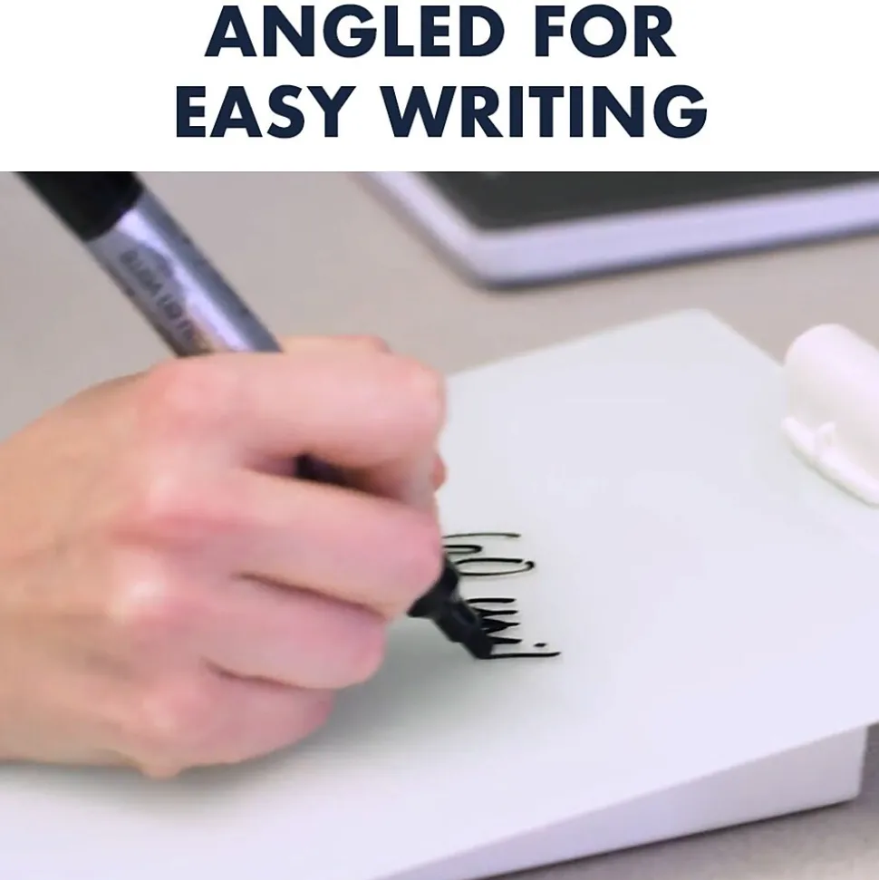 Quartet Glass Dry-Erase Desktop Easel, White Surface, Frameless, 9"W x 11"H (GDE119)