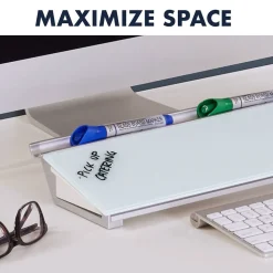 Quartet Glass Dry-Erase Whiteboard, 0.5' x 1.5' (GDP186)