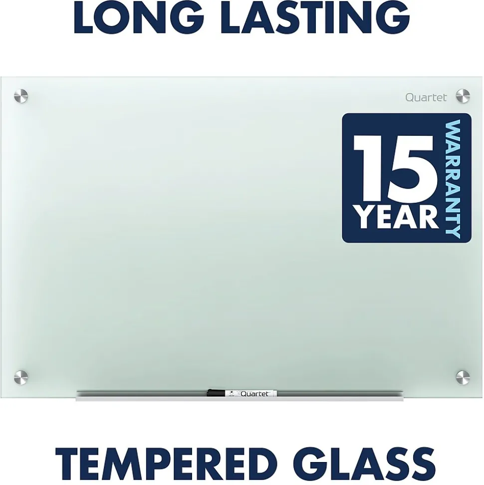 Quartet Infinity Glass Dry-Erase Whiteboard, 8' x 4' (G9648F)