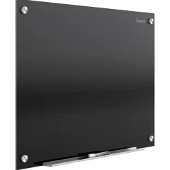 Quartet Infinity Magnetic Glass Dry-Erase Whiteboard, Black, 3' x 2' (G3624B)