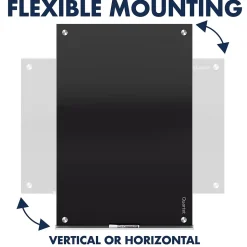 Quartet Infinity Magnetic Glass Dry-Erase Whiteboard, Black, 8' x 4' (G9648B)