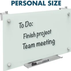 Quartet Infinity Magnetic Glass Cubicle Dry-Erase Whiteboard, 2.5' x 2' (PDEC1830)