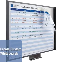 Quartet InView Total Erase Dry-Erase Whiteboard, Steel Frame, 3' x 2' (72982)