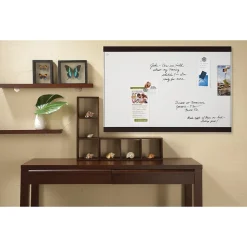Quartet Magnetic Dry-Erase Whiteboard, Mahogany Finish and Aluminum Frame, 2' x 3'