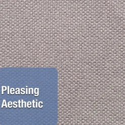 Quartet Oval Office Fabric Bulletin Board, Frameless, 3' x 2' (7683G)