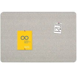 Quartet Oval Office Fabric Bulletin Board, Frameless, 3' x 2' (7683G)