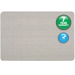 Quartet Oval Office Fabric Bulletin Board, Frameless, 3'H x 4'W (7684G)