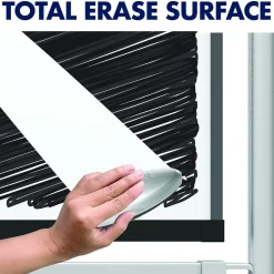 Quartet Prestige 2 Magnetic Mobile Presentation Whiteboard Easel, 6' x 4' (ECM64P2)