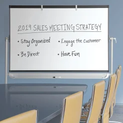 Quartet Prestige 2 Magnetic Mobile Presentation Whiteboard Easel, 6' x 4' (ECM64P2)