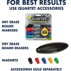 Quartet Prestige 2 Total Erase Dry-Erase Whiteboard, Aluminum Frame, 8' x 4' (TEM548A)