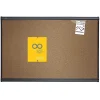 Quartet Prestige Cork Bulletin Board, Graphite Frame, 4'H x 6'W (B247G)