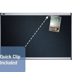 Quartet Prestige Foam Bulletin Board, Aluminum Frame, 3'H x 4'W (B344A)