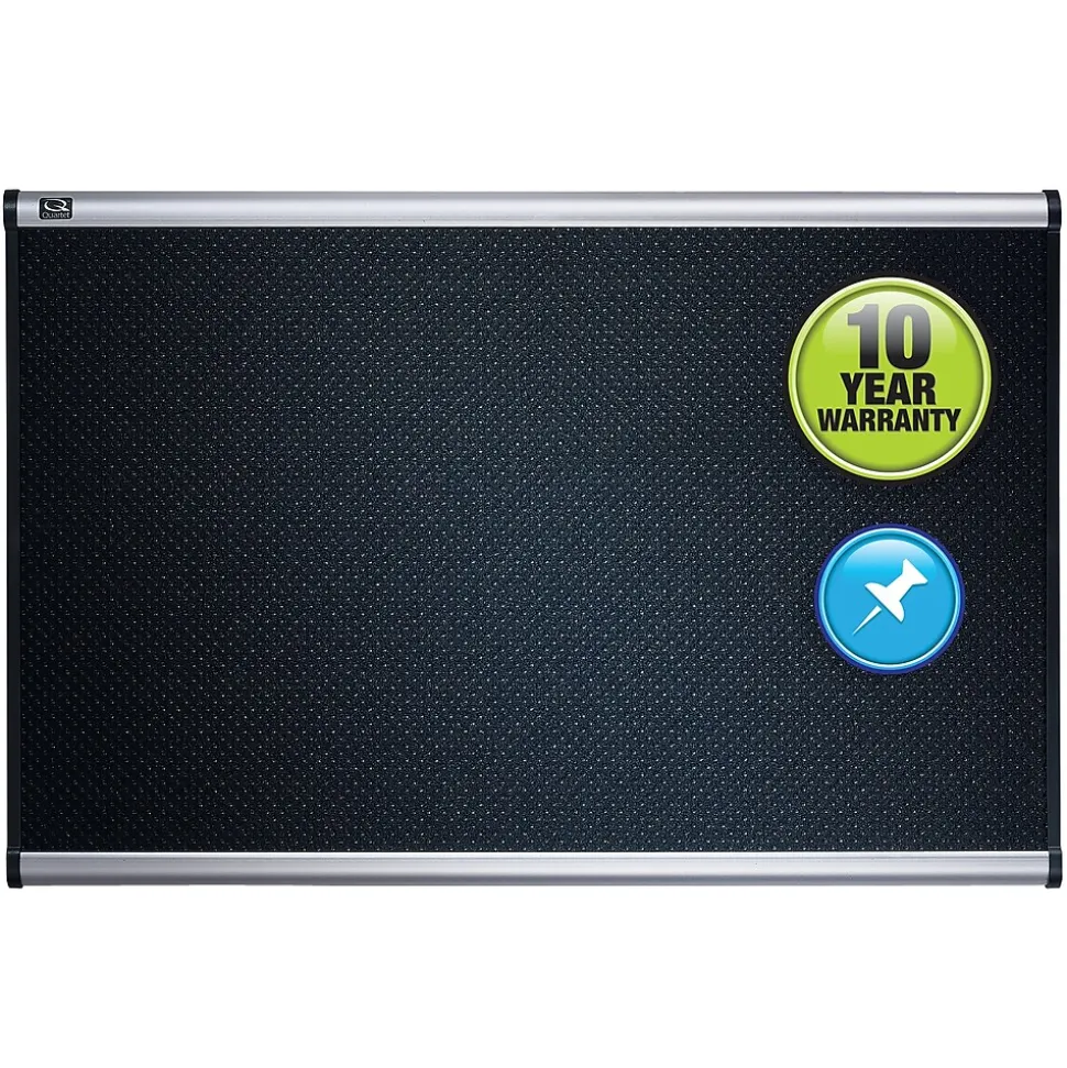 Quartet Prestige Foam Bulletin Board, Aluminum Frame, 4'H x 6'W (B347A)