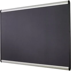 Quartet Prestige Plus Magnetic Fabric Bulletin Board, Aluminum Frame, 4'H x 6'W (MB547A)