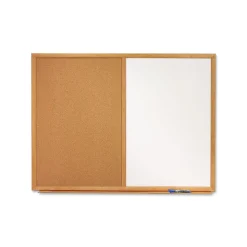 Quartet Standard Cork & Dry Erase Whiteboard, 4' x 3' (QTS554)