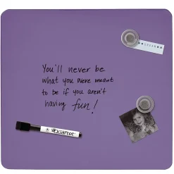 Quartet Tin Dry-Erase Board, 1' x 1', Assorted Colors (TSQ1212A)