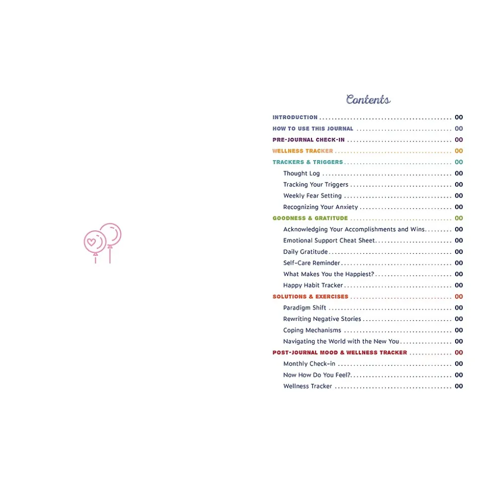 Quarto Anti-Anxiety Prompt Guided Journal, 6" x 8.42", College Ruled, Blue, 204 Pages (9780785839637)