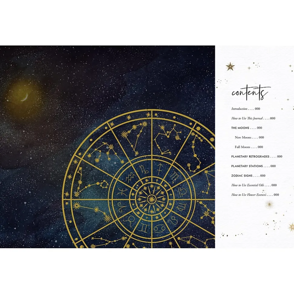 Quarto Astrological Wellness & Spirituality Guided Journal, Hardcover, 6.27" x 8.25", College Ruled, Purple, 160 Pages