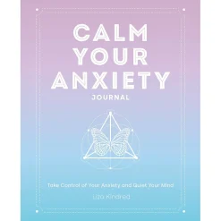 Quarto Calm Your Anxiety Guided Journal, Hardcover, 6.27" x 8.25", College Ruled, Blue, 160 Pages (9781631068157)