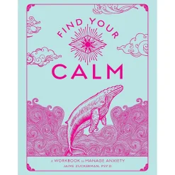 Quarto Find Your Calm Anxiety Guided Journal, 6.7" x 9", College Ruled, Green, 160 Pages (152996)