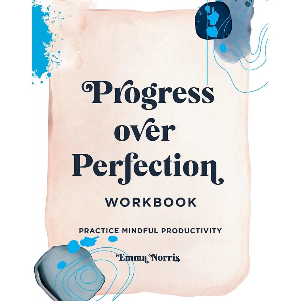 Quarto Progress Over Perfection Productivity Guided Journal, 6.65" x 9", College Ruled, Blush, 160 Pages (9781631068652)