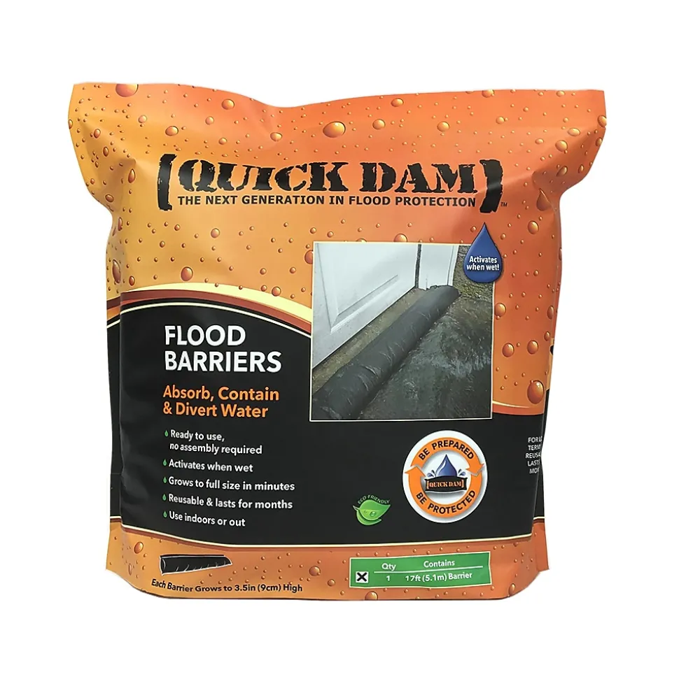 Quick Dam™ Flood Barriers 3.5" x 17' (204") (QD617-1)