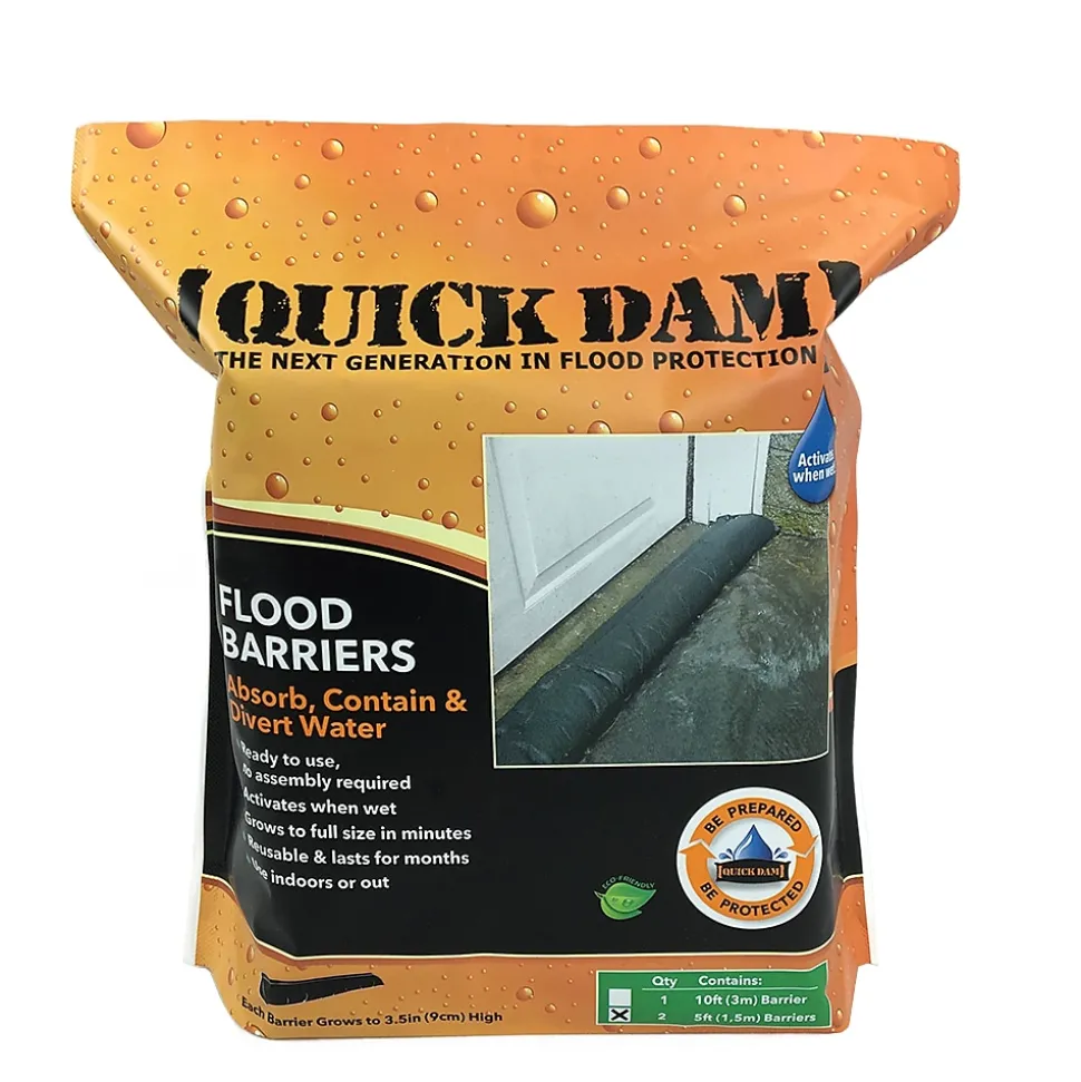 Quick Dam™ Flood Barriers 3.5" x 5' (60") 2/Pack