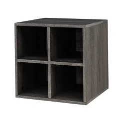 QUUBs 15.75" Storage Cabinet with 2 Shelves, Weathered Gray (G115002300)