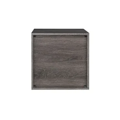 QUUBs 15.75" Storage Cabinet with 2 Shelves, Weathered Gray (G115002300)