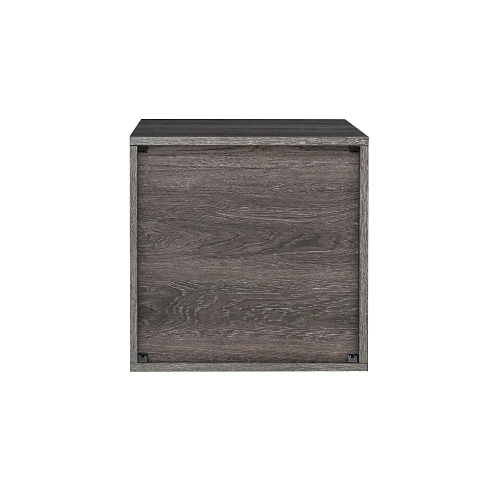 QUUBs 15.75" Storage Cabinet with 2 Shelves, Weathered Gray (G115002300)
