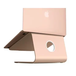 Rain Design mStand 10"W x 7.5"D Aluminum Laptop Stand, Gold (10071)