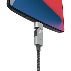 Raycon The Magic 180 Pro Fast-Charging Cable for iOS, Micro USB & USB-C, 6.5-ft., Black (RACMAG720-23E-BLAB)