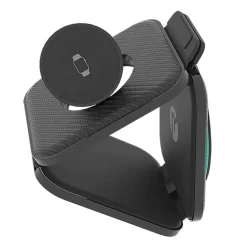 Raycon The Magic Pad Pro 3-in-1 Magnetic Wireless Charging Station, Black (RAPWIR300-23E-BLA)