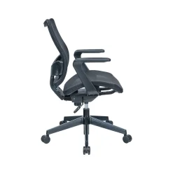 RAYNOR GROUP Sharper Image Ergonomic Mesh Swivel Task Chair, Black (SI-100-BLK)