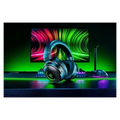 Razer Kraken V3 Pro Refurbished Wireless Noise Canceling Stereo Gaming Over-the-Ear Headset, 3.5mm, Black (RZ04-03460100-R3U1)
