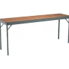Rectangular Folding Table, 30Hx18Wx72"L