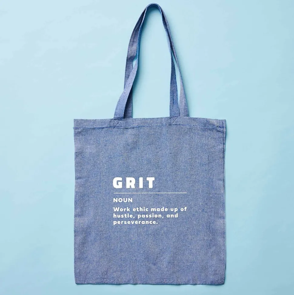 Recycled Cotton Twill Tote - Grit - 5 Pack
