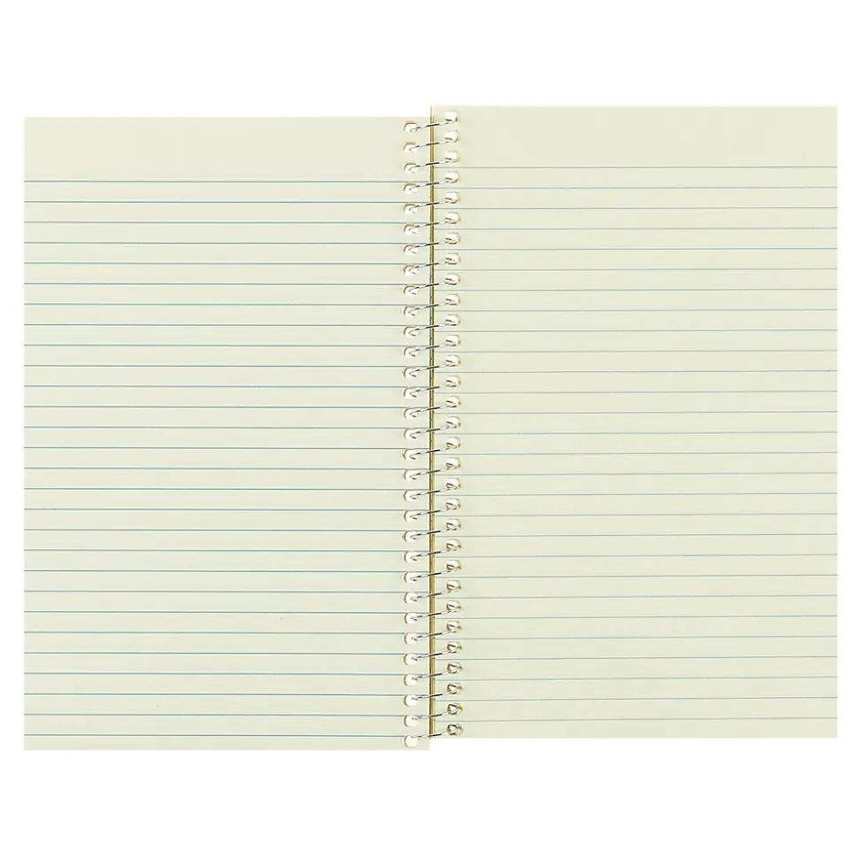 Rediform Brown Board Cover 1-Subject Notebooks, 5" x 7.75", Narrow Ruled, 80 Sheets, Brown (RED33002)