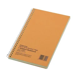 Rediform Brown Board Cover 1-Subject Notebooks, 5