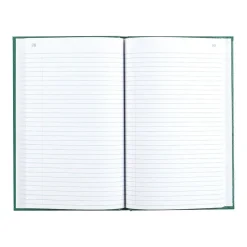 Rediform Emerald Series Record Book, 6.25"W x 9.63"H, Green, 100 Sheets/Book (56521)