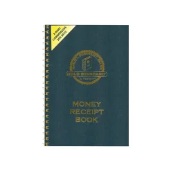 Rediform Gold Standard 2-Part Carbonless Receipts Book, 7"L x 2.75"W, 300 Forms/Book (8L810)