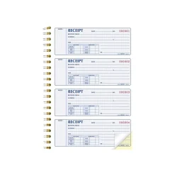 Rediform Gold Standard 2-Part Carbonless Receipts Book, 7