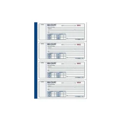 Rediform 3-Part Carbonless Receipts Pad, 7"L x 2.7"W, 100 Forms/Pad (8L808)