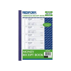 Rediform 2-Part Carbonless Money Receipt Book, 2.75