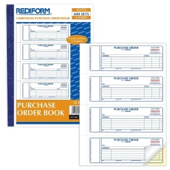 Rediform 2-Part Carbonless Purchase Requisitions, 7"L x 2.7"W, 400 Sets/Book (RED1L176)