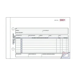 Rediform 3-Part Carbonless Credit Memos, 5.5"L x 7.88"W, 50 Sets/Book (RED7L787)