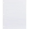 Rediform Reinforced College Ruled Filler Paper, 8.5" x 11", 3-Hole Punched, 100 Sheets/Pack (20122/WBZ13R)